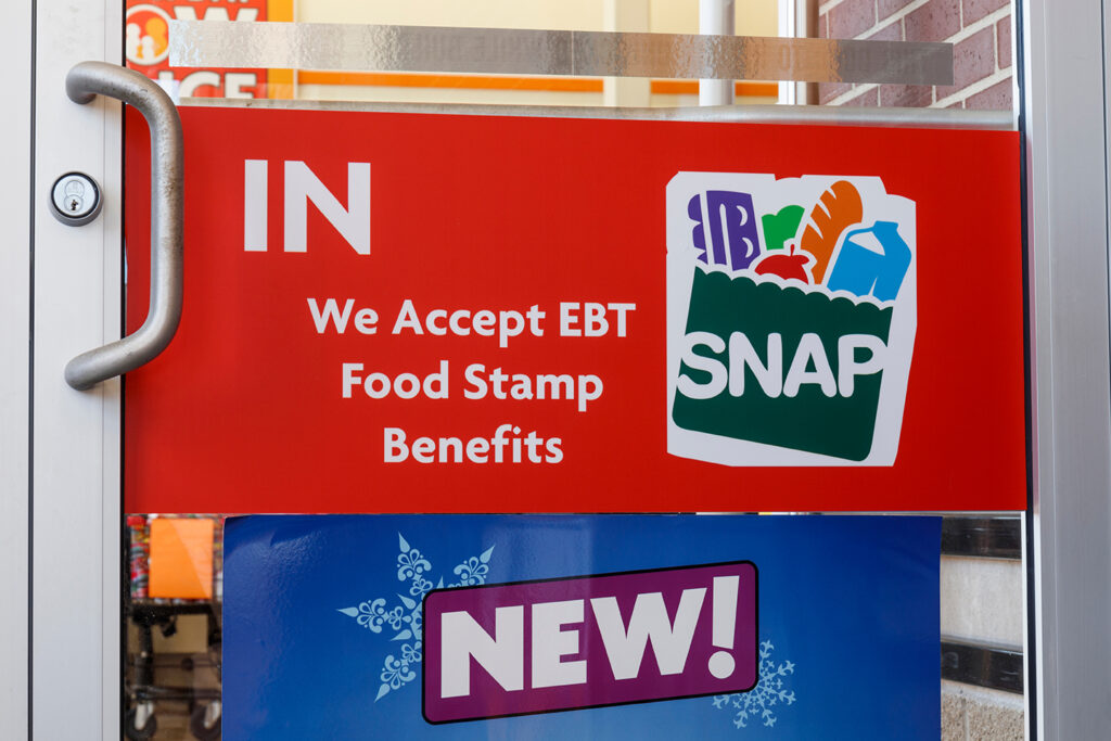 SNAP and EBT Accepted here sign VII